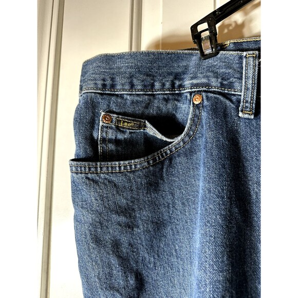 Lee Jeans Mens Relaxed Fit Straight Leg 42x30 Medium Wash - Picture 12 of 15